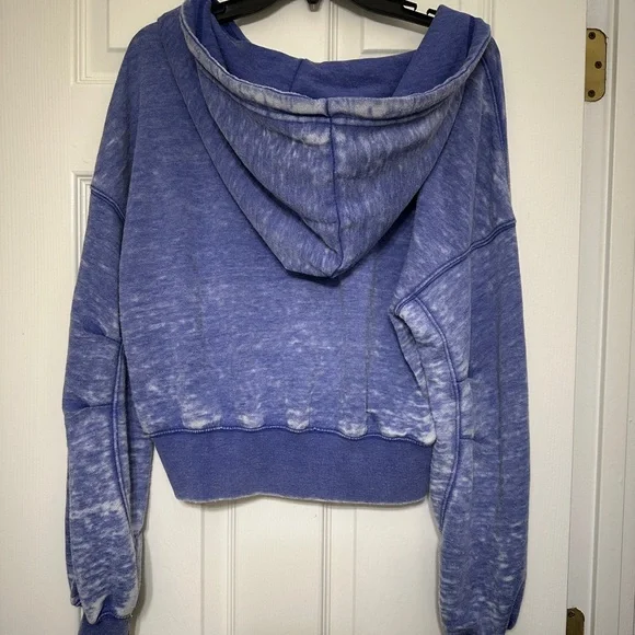 FP Movement Playbook Cropped Hoodie - Washed Blue - Size: XS - Picture 4 of 7